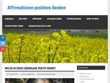 Tablet Screenshot of positive-gedanken.ch